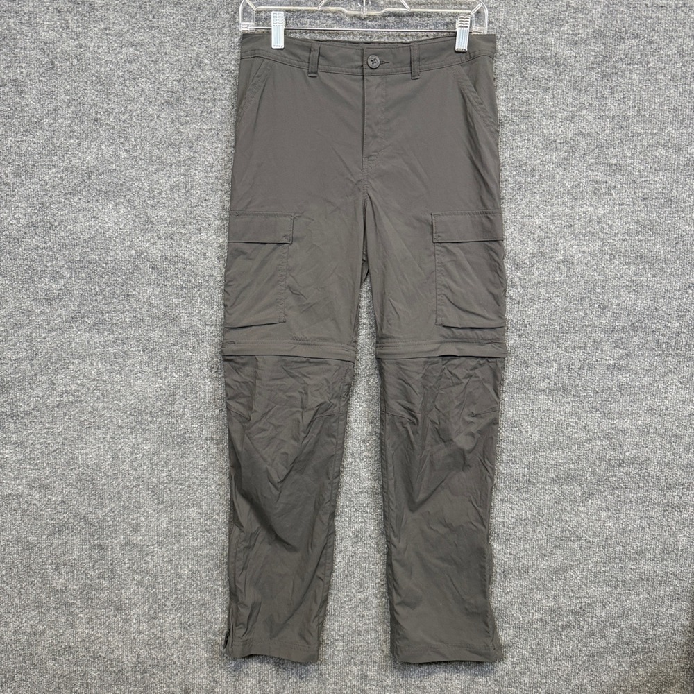 REI Co-op Kids Large 14-16 Cargo Pants Gray Sahara Convertible Hiking Outdoors